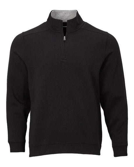 Boxercraft Unisex Fleece Quarter-Zip Pullover. BM5202 - Black