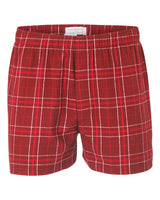 Boxercraft Men's Double Brushed Flannel Boxers. BM6701 - Crimson Field Day Plaid
