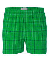 Boxercraft Men's Double Brushed Flannel Boxers. BM6701 - Kelly Field Day Plaid
