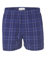 Boxercraft Men's Double Brushed Flannel Boxers. BM6701 - Navy Field Day Plaid