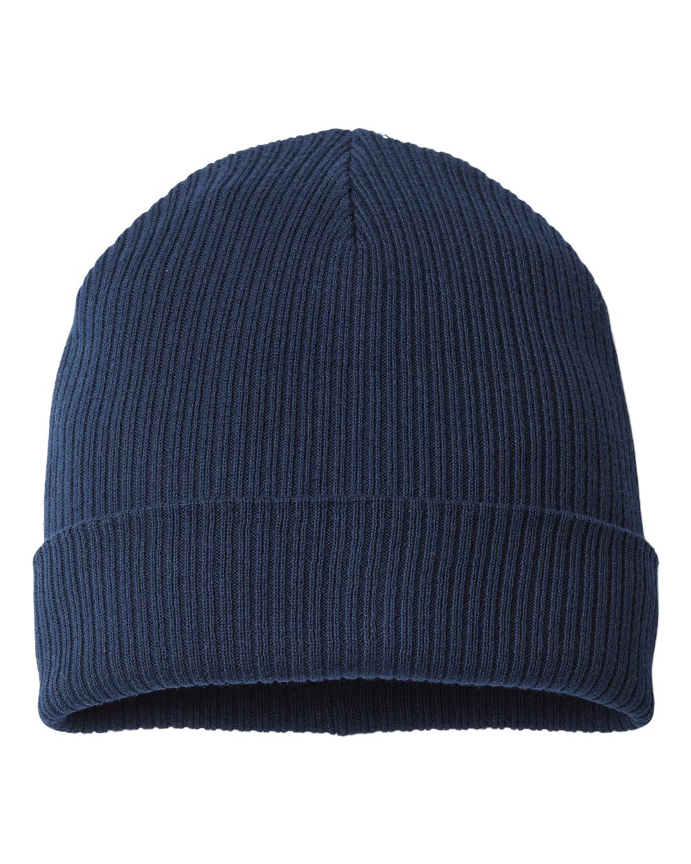 Atlantis Headwear Sustainable Cuffed Beanie. NELSON - Navy