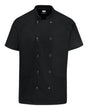 Chef Designs Women's Airflow Raglan Chef Coat. 051W - Black/ Black Mesh