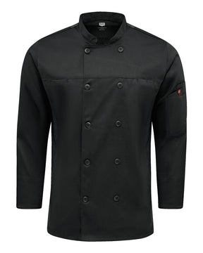 Chef Designs Deluxe Airflow Chef Coat. 054M - Black