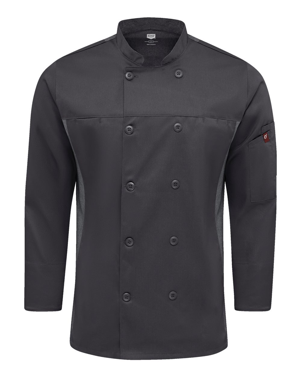 Chef Designs Deluxe Airflow Chef Coat. 054M - Charcoal