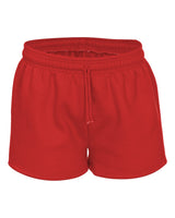 Badger Women's Athletic Fleece Shorts. 1203 - Red