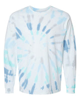 Colortone Unisex Tie-Dyed Long Sleeve T-Shirt. 2000 - Glacier