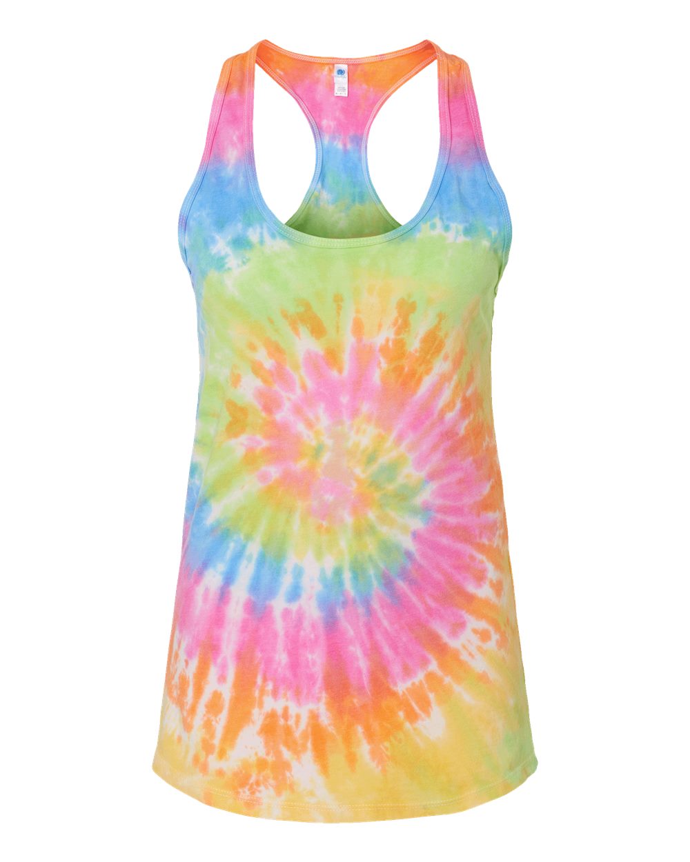 Colortone Women's Tie-Dyed Racerback Tank Top. 3400 - Eternity