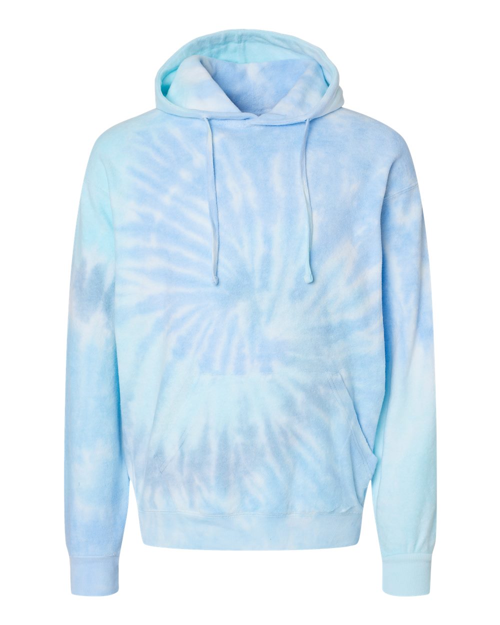 Colortone Unisex Tie-Dyed Cloud Inside-Out Fleece Hooded Sweatshirt. 8600 - Lagoon