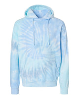 Colortone Unisex Tie-Dyed Cloud Inside-Out Fleece Hooded Sweatshirt. 8600 - Lagoon