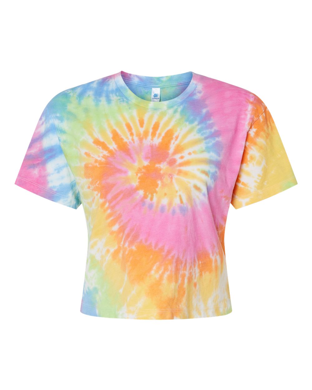 Colortone Women's Tie-Dyed Crop T-Shirt. 1050 - Eternity
