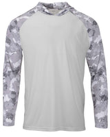 Paragon Unisex Tortuga Extreme Performance Hooded Long Sleeve T-Shirt. 240 - Aluminum