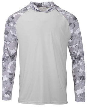Paragon Unisex Tortuga Extreme Performance Hooded Long Sleeve T-Shirt. 240 - Aluminum