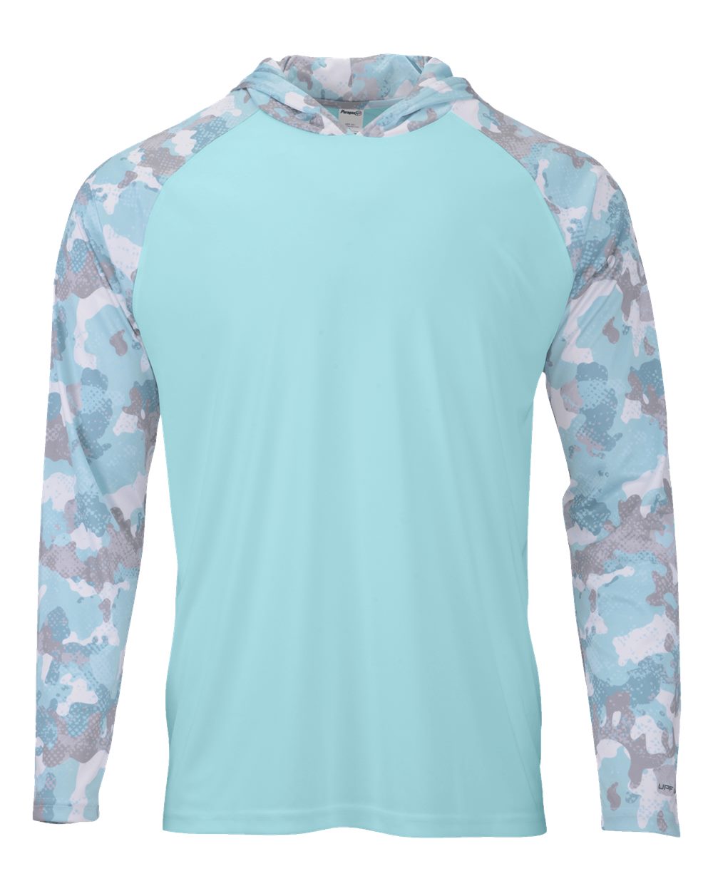 Paragon Unisex Tortuga Extreme Performance Hooded Long Sleeve T-Shirt. 240 - Aqua Blue