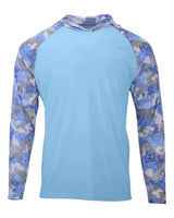 Paragon Unisex Tortuga Extreme Performance Hooded Long Sleeve T-Shirt. 240 - Blue Mist