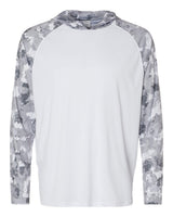 Paragon Unisex Tortuga Extreme Performance Hooded Long Sleeve T-Shirt. 240 - White/ Aluminum Camo