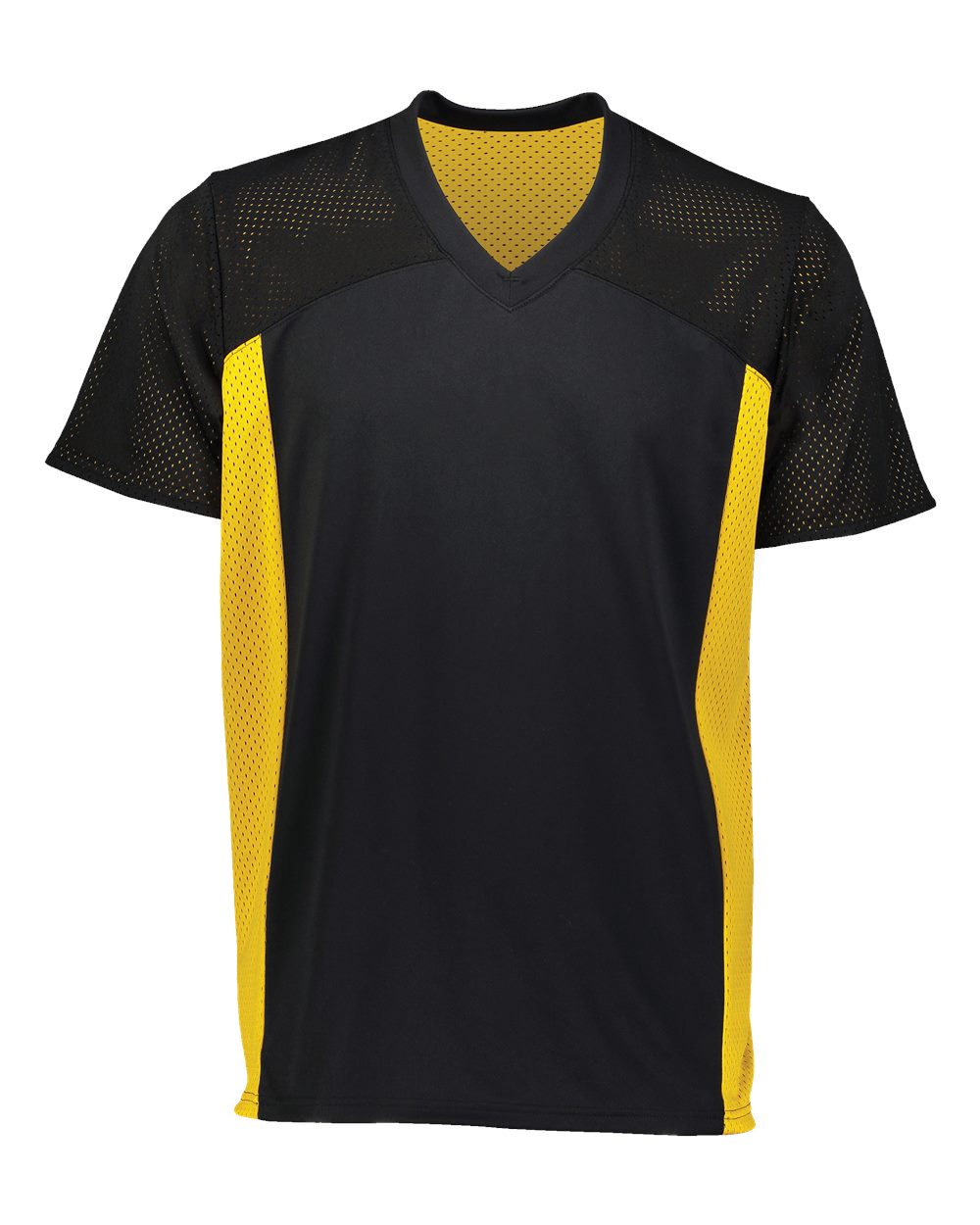 Augusta Sportswear Unisex Reversible Flag Football Jersey. 264 - Black/ Gold