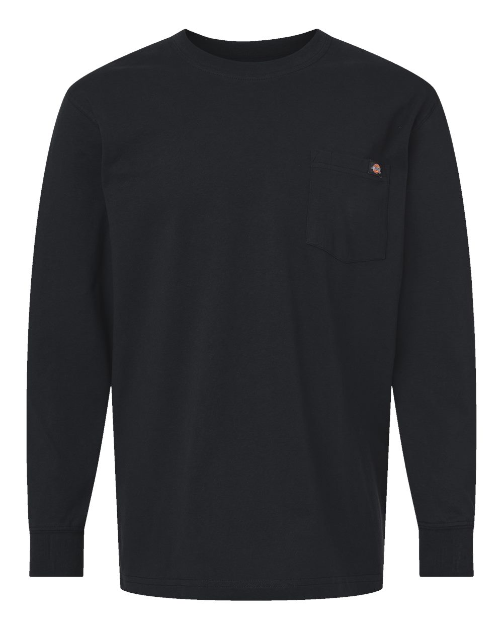 Dickies Men's Traditional Heavyweight Long Sleeve T-Shirt. WL50 - Black