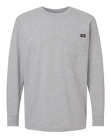 Dickies Men's Traditional Heavyweight Long Sleeve T-Shirt. WL50 - Heather Grey
