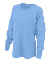 Boxercraft Women's Pom Pom Long Sleeve Jersey T-Shirt. BW3514 - Skye Blue