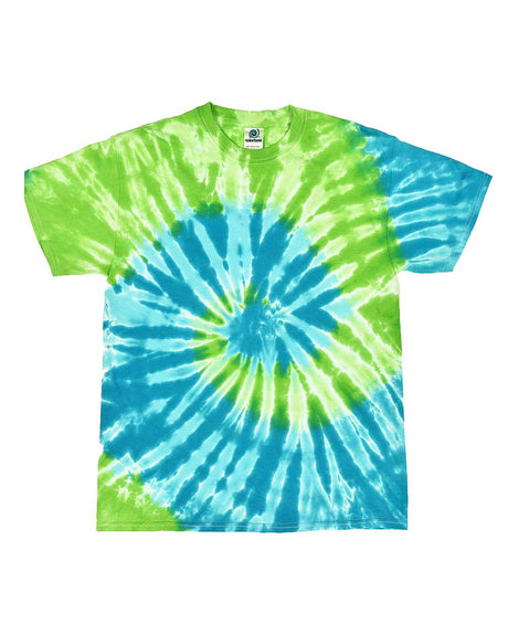 Colortone Unisex Multi-Color Tie-Dyed T-Shirt. 1000 - St Lucia