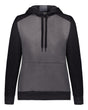 Augusta Sportswear Women's Eco Revive™ Three-Season Triblend Fleece Hooded Sweatshirt. 6867 - Carbon Heather/ Black