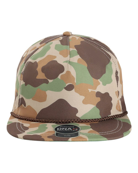 Imperial The Aloha Rope Cap. DNA010 - Frog Skin Camo/ Brown