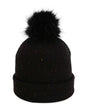 Imperial The Montage Pom Cuffed Beanie. 6014 - Black