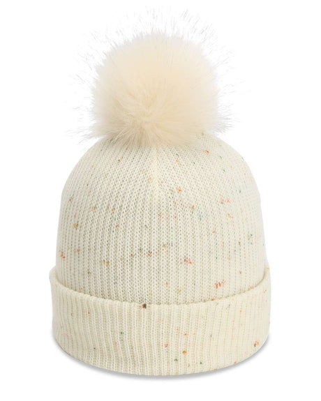 Imperial The Montage Pom Cuffed Beanie. 6014 - Putty