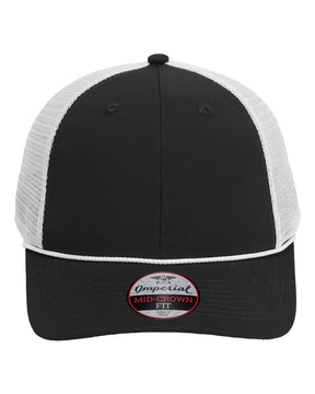 Imperial The Night Owl Performance Rope Cap. 7055 - Black/ White
