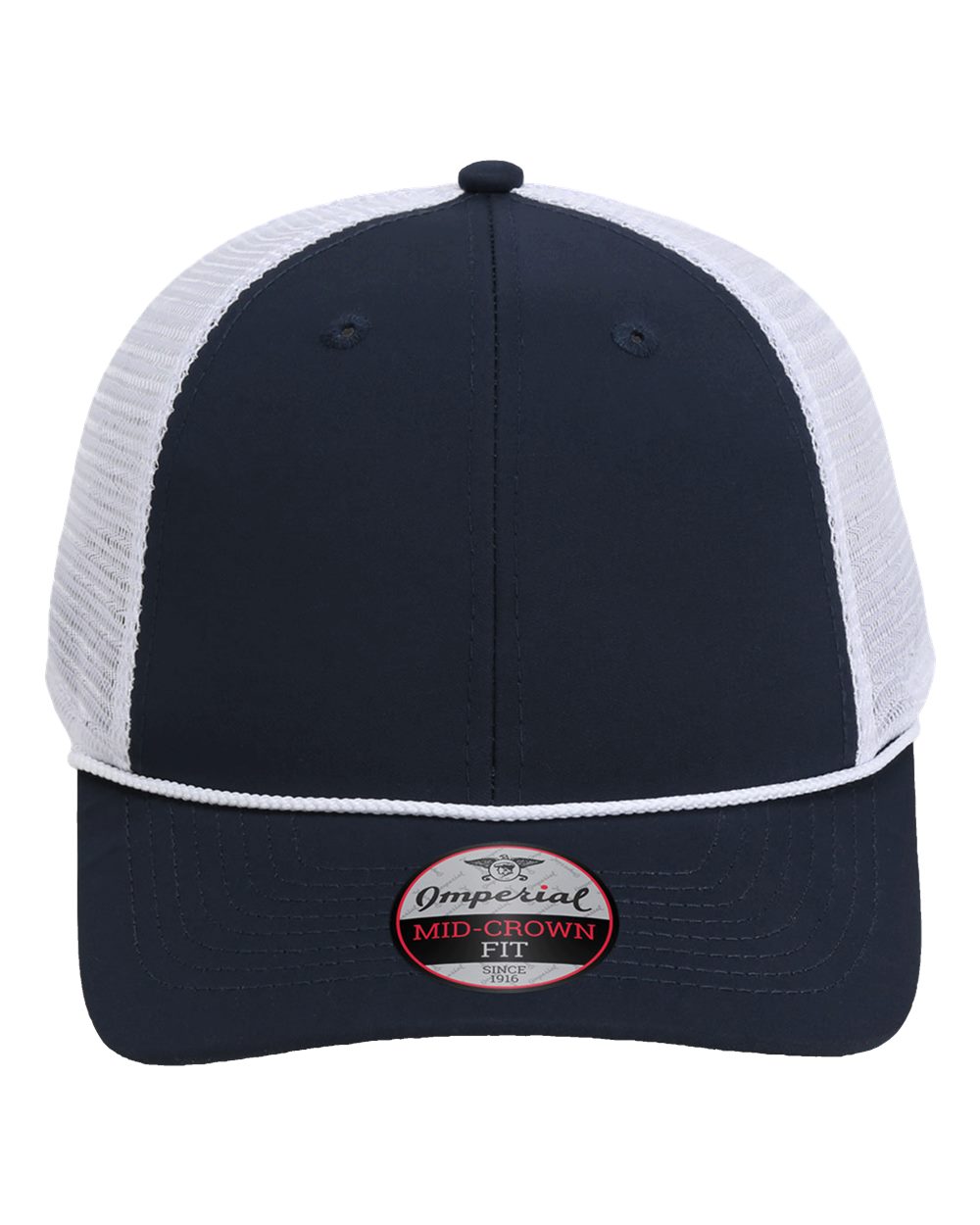 Imperial The Night Owl Performance Rope Cap. 7055 - Navy/ White