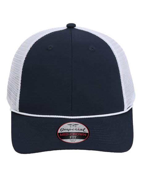 Imperial The Night Owl Performance Rope Cap. 7055 - Navy/ White