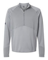 Adidas Men's Performance Quarter-Zip Pullover. A587 - Grey Three