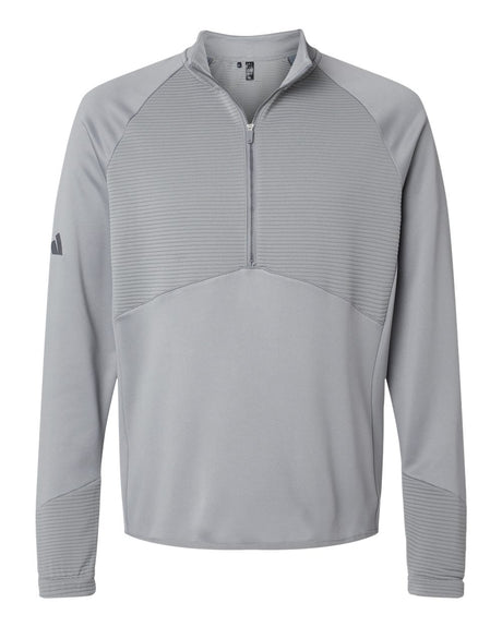 Adidas Men's Performance Quarter-Zip Pullover. A587 - Grey Three
