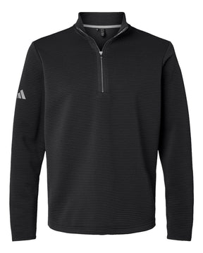Adidas Men's Spacer Quarter-Zip Pullover. A588 - Black