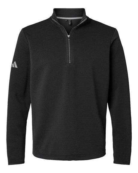 Adidas Men's Spacer Quarter-Zip Pullover. A588 - Black