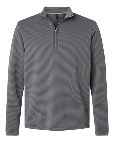 Adidas Men's Spacer Quarter-Zip Pullover. A588 - Grey Five