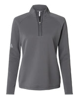Adidas Women's Spacer Quarter-Zip Pullover. A589 - Grey Five