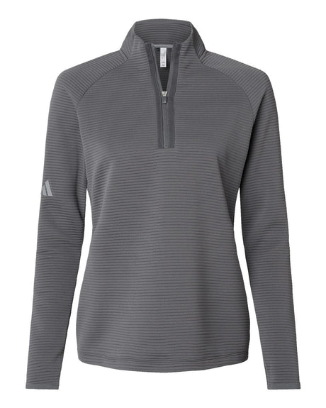 Adidas Women's Spacer Quarter-Zip Pullover. A589 - Grey Five
