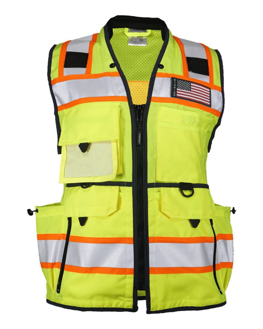 Kishigo Women’s Ultimate Construction Class 2 Vest. 1824 - Lime