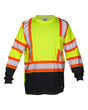 Kishigo Unisex DOT Class 3 Long Sleeve T-Shirt. 9181 - Lime