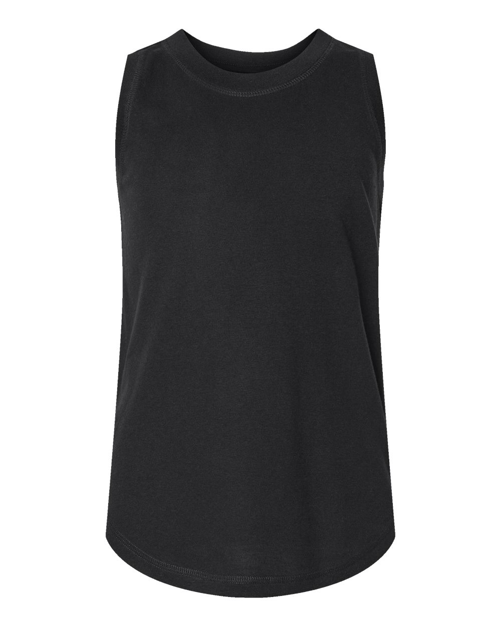 LAT Girls' Relaxed Fine Jersey Tank. 2692 - Black