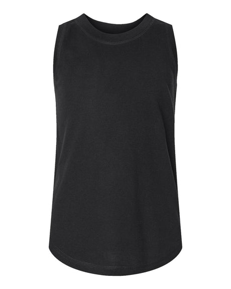 LAT Girls' Relaxed Fine Jersey Tank. 2692 - Black