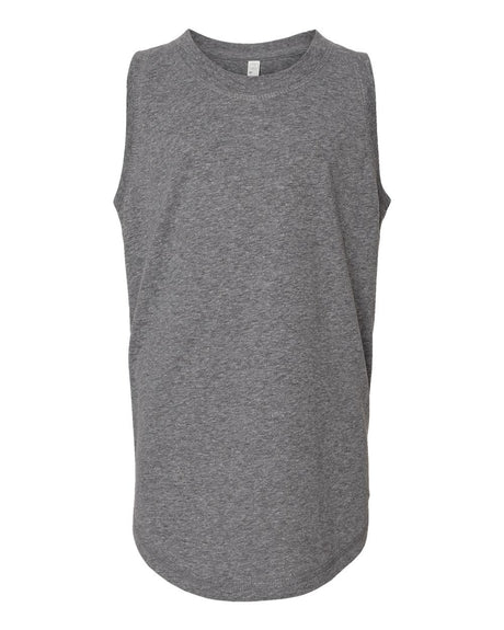 LAT Girls' Relaxed Fine Jersey Tank. 2692 - Granite Heather