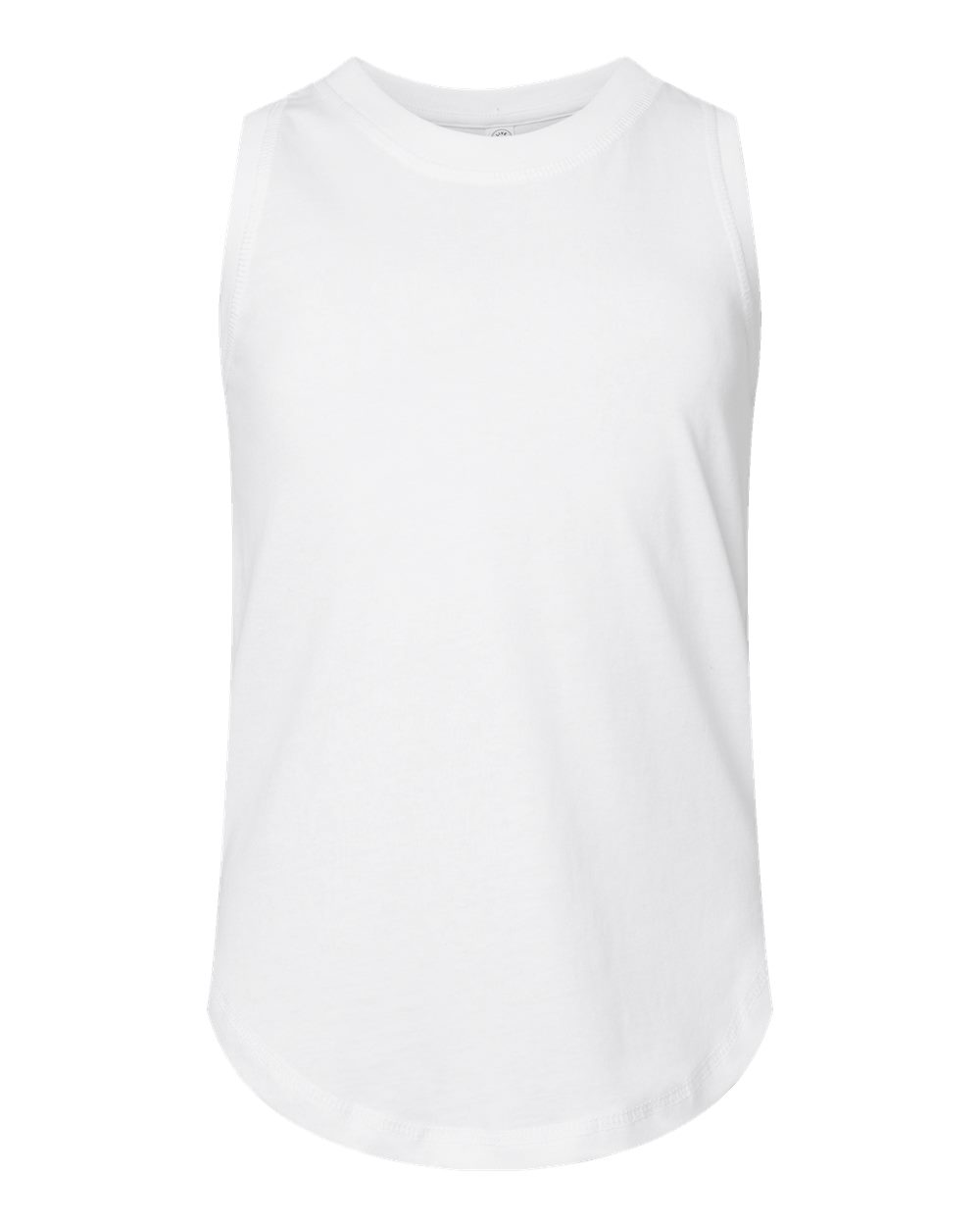 LAT Girls' Relaxed Fine Jersey Tank. 2692 - White