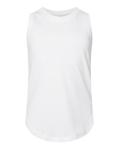 LAT Girls' Relaxed Fine Jersey Tank. 2692 - White