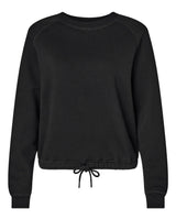 LAT Women's Relaxed Boxy Crewneck Sweatshirt. 3528 - Black