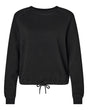 LAT Women's Relaxed Boxy Crewneck Sweatshirt. 3528 - Black