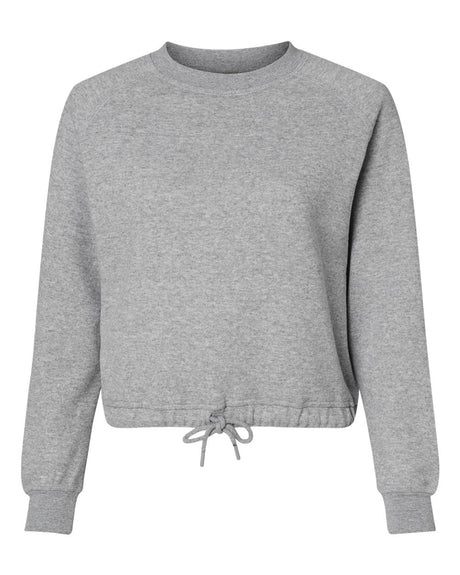 LAT Women's Relaxed Boxy Crewneck Sweatshirt. 3528 - Heather