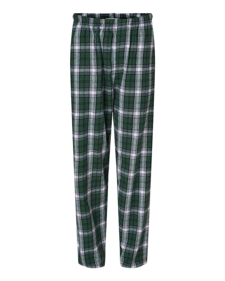 Boxercraft Men's Harley Flannel Pants. BM6624 - Green/ White Plaid