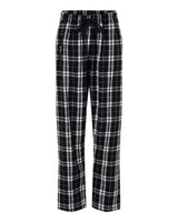 Boxercraft Women's Haley Flannel Pants. BW6620 - Black/ White